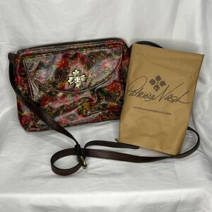 Patricia Nash Floral Leather Crossbody Bag Vintage Handbag,‎ With Dustbag
